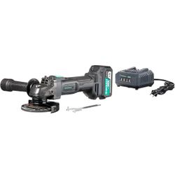 New In Box, Unopened. Denali SKIL 20V Cordless Angle Grinder Kit with 4.0Ah Lithium Battery and 2.4A Charger, Blue