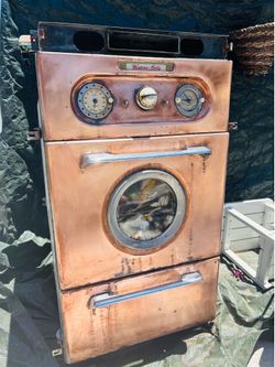 Rare Vintage Western Holly Copper Wall Oven
