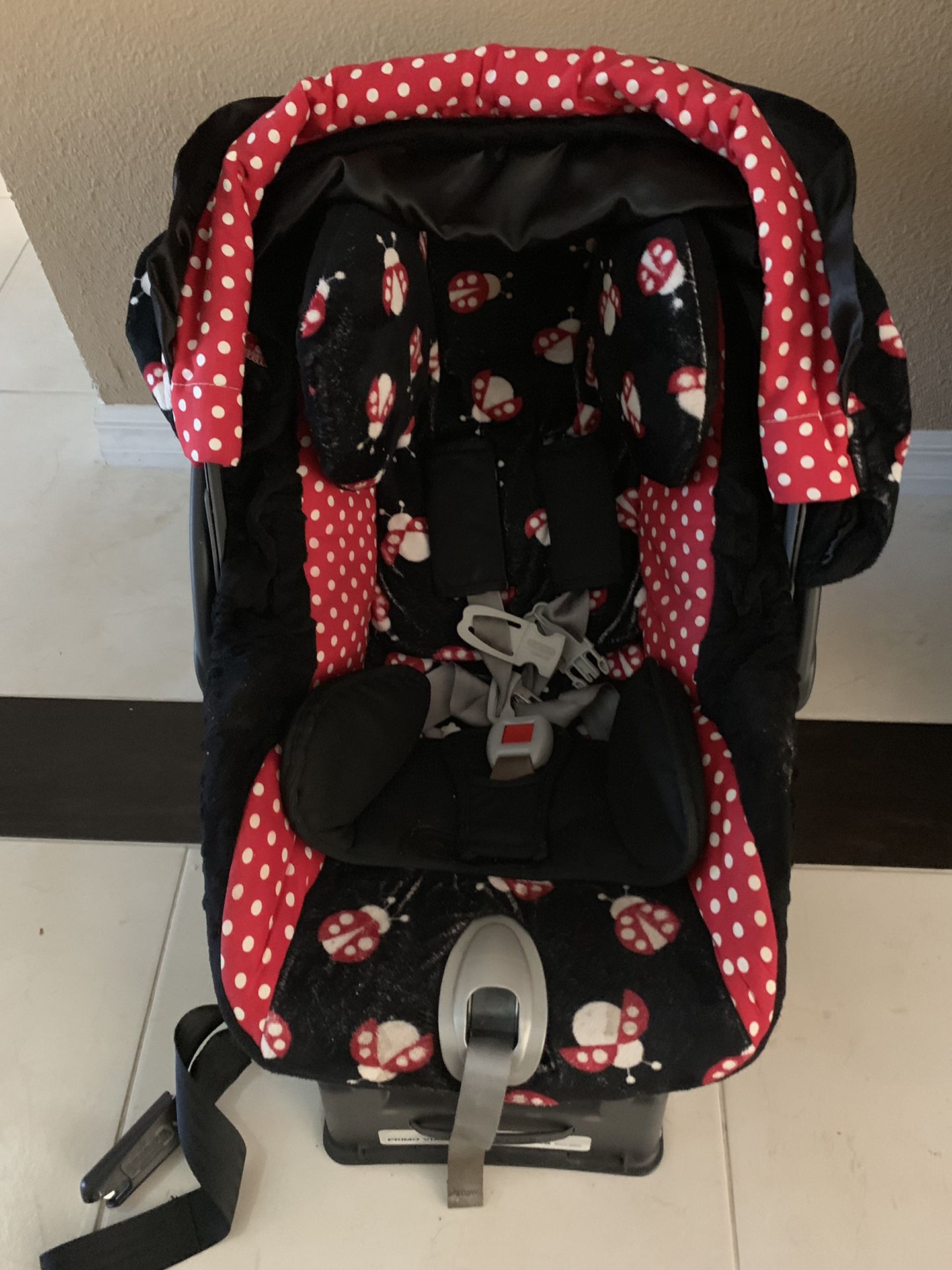 Peg Perego infant car seat with custom cover