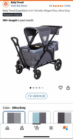 BRAND NEW BABY TREND EXPEDITION® 2-IN-1 STROLLER WAGON PLUS