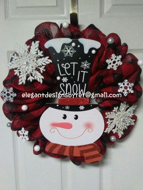 Snowman Wreath