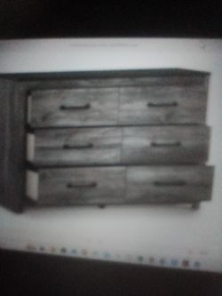6-Drawer Rustic Wood Dresser