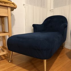 *Blue Velvet Chaise Lounge*