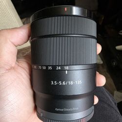Sony 18 - 135mm E Mount Lens 