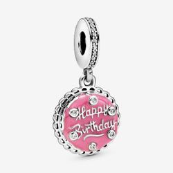Pandora  Pink Birthday Cake Dangle Charm
