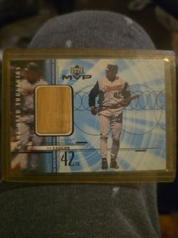 1999 Upper Deck MVP Mo Vaughn game used bat