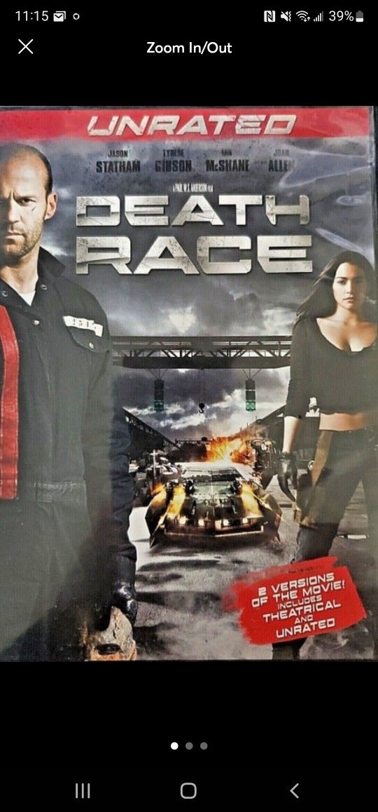 Death Race (DVD 2008) 2 Versions Of The Movie ( Unrated & Theatrical) Versions