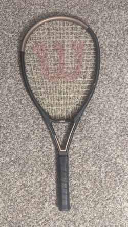 Carbon Wilson Triad 2 T2 Oversize 4⅝" Tennis Racket with Case