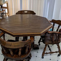 Antique Breakfast table with chairs