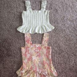 Nwot Bundle Of 2 LC Lauren Conrad Crop Tops From Kohl's Size Large 