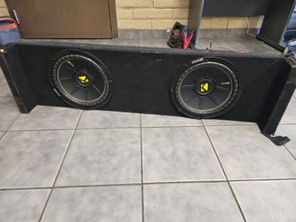 Kickers 10 inch speakers with truck box