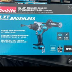 Makita New Hammer Drill 18v Brushless -2 Speeds