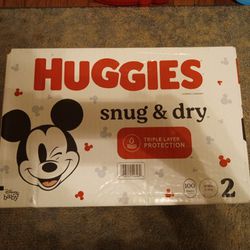 Huggies Snug And Dry Size 2 Diapers 