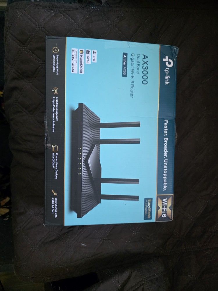 TP-Link Dual-Band AX3000 Wi-Fi 6 Router Archer AX55 | Wireless Gigabit Internet Router for Home