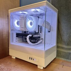 White RTX 3060 12GB Gaming PC - Windows 11 Pro, Ryzen 5 5500, 1TB NVMe, 16GB Ram, Nvidia/RGB