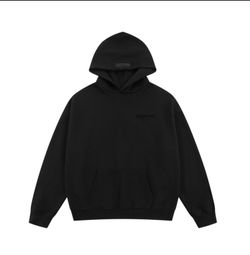 Fear of God Essentials Black Pullover Hoodie