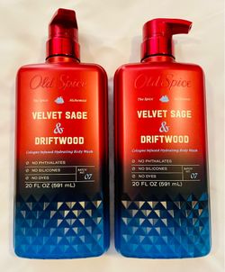 Old Spice Velvet Sage & Driftwood Cologne Infused Body Wash