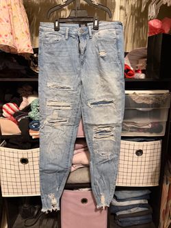 Womens Simple Society Distressed Skinny Jeans