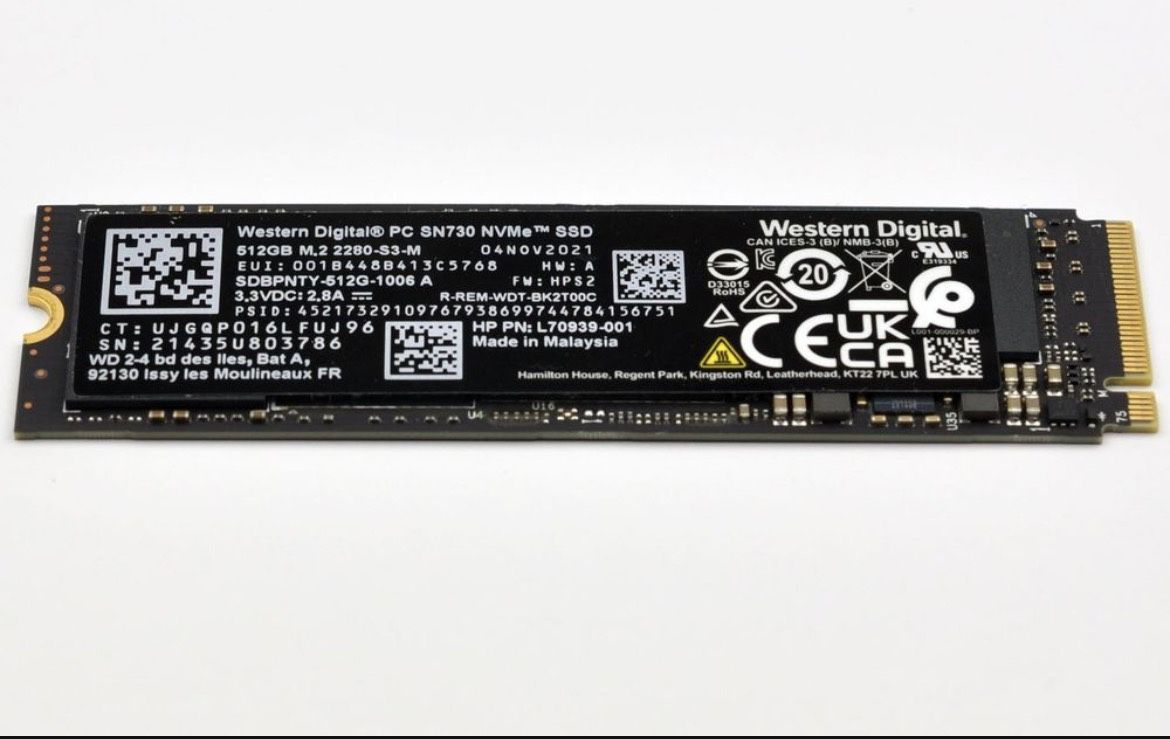 M.2 SSD 512GB 256GB
