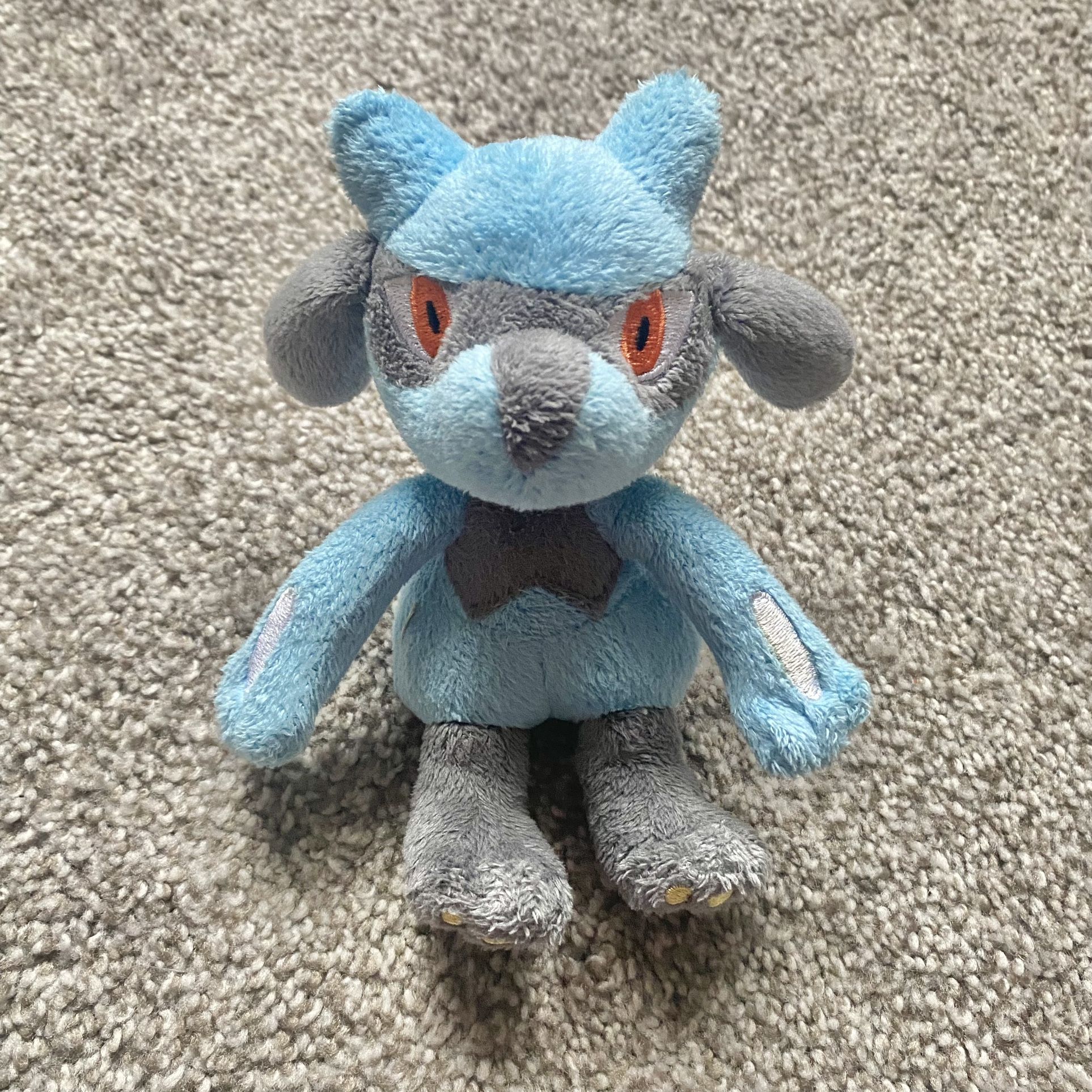 Pokémon Riolu Fighting Type Jakks Pacific Nintendo Blue Mini Plush Doll
