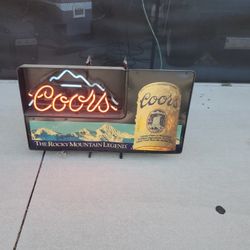 Old Coors Neon Sign