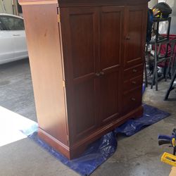 Solid wood Computer Cabinet Cherry