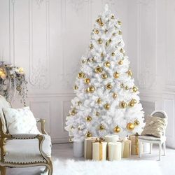 Prextex 6 Foot White Christmas Tree