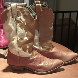 Code West Cowboy Boots. Real Cowhide Fur Leather For the Upper Size 8.5 I Believe