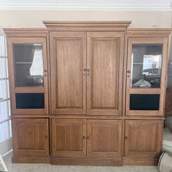 Solid Oak Entertainment Unit
