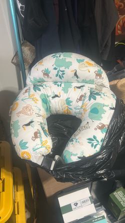 Original Nursing Pillow, Neutral Wildflowers, Ergonomic Nursing Essentials for Bottle and Breastfeeding, Firm Fiber Fill,