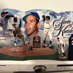 Sandy Koufax Autographed Photo Collage