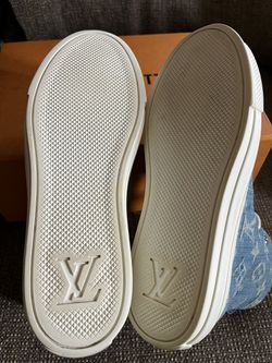 Louis Vuitton, Shoes, Louis Vuitton Monogram Denim Stellar Line Highcut  Denim Sneakers Shoes