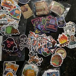 A lot of stickers