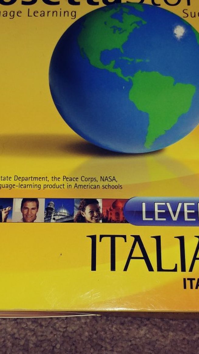 New ROSETTA STONE ITALIAN LANGUAGE ONLY $75