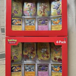 Pokemon 151 Sam’s Club 4 Mini Tins + 4 Promo Cards Bundle