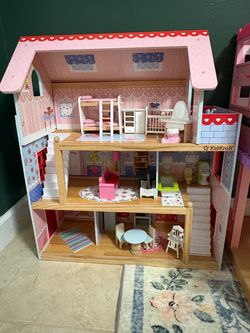 KidKraft Dollhouse and Wooden Furniture