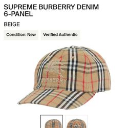Supreme Burberry 6 Panel