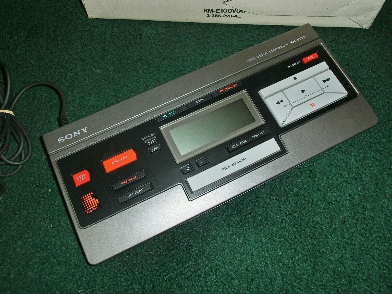 SONY Editor RME100V Analog Video Editing Controller Camcorder Betamax