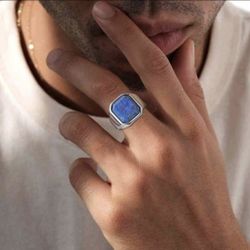 Elegant Lazurite Stone Ring - Perfect for Any Occasion