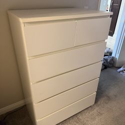 WHITE IKEA dresser