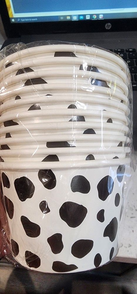 Cow Print Cups