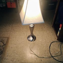 24" H Chrome Table Lamp Pickup Only Cash 