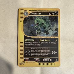 Vintage Tyranitar Holo, EXPEDITION E series 29/165