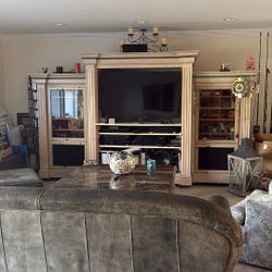 Made By Hand  Light Wood Three-Piece Wall Unit