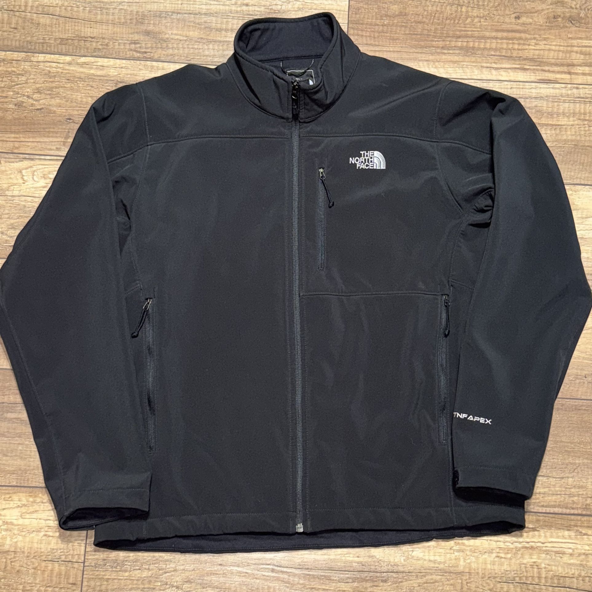 THE NORTH FACE Black TNF Apex Full Zip Winter Softshell Snow Jacket Mens L