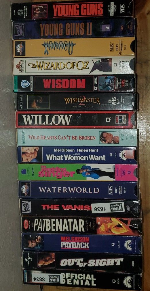 VHS Vintage Movie Collection! 16 Great Movies! All Genres!