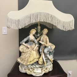 Capodimonte Romeo & Juliet Porcelain Lamps (set of 2) - Made in Italy