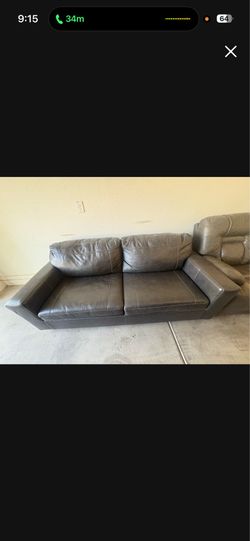 Leather Hide Away Couch