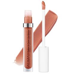 New Almay Color & Care Hydrating Lip Gloss in Glitters Gold, a Shimmery Nude