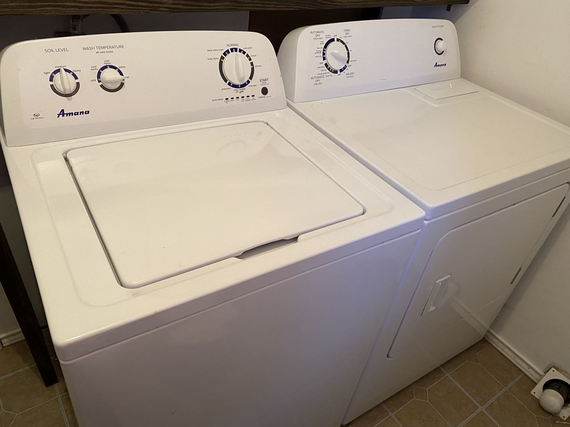 Amana Washer & Dryer